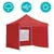 Paviljon sa Mehanizmom 3x3m Crveni Tri Stranice