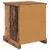 Vidaxl Nočna omarica 2 pcs Star les 39 x 39 x 47.5 cm Konstruiran les