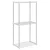 Cijevna polica s pohranom Bijelo 42,5 x 27 x 91,5 cm Aluminij