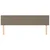 Vidaxl Posteljno vzglavje taupe 160x5x78/88 cm blago