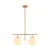 Opviq Luster Roe-10765, 52x15x36-76cm, Zlatne boje