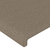 Uzglavlje boje taupe 160x5x118/128 cm tkanina