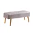 Hanah Home Set Trpezarijski sto, 2 trpezarijske stolice i klupa Vina 0701 3, Svetlosivi