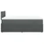 Vidaxl Box spring postelja z vzmetnico temno siva 120x200 cm blago