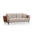 Atelier del Sofa Trosed na razvlačenje Aren 85x85x215cm Bež-Cimet