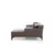 Atelier del Sofa Ugaona garnitura Petra R 145x69x87cm Svetlosiva