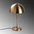 Opviq Stona lampa Togg-14806, 20x20x35 cm, IP20, Zlatne boja