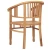 Stolica 2 pcs Smeđa 63 x 58 x 89 cm Čvrsto teak drvo