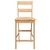 Vidaxl Bar Stools 2 kosa naravnega masivnega lesa gume