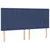 Vidaxl Box spring postelja z vzmetnico modra 160x200 cm blago