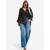 Imily Bela Bluza črn denim
