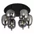 Plafonska lampa F4014-6C BK+SM