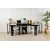 Hanah home Radni sto 240x74x60?cm Crni