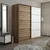 Hanah Home Garderober Kale-3179, 180x190x52 cm, Hrast-beli
