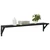 Police na zidu s policom 2 pcs Crni hrast 80 x 15 x 15,5 cm