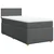 Vidaxl Box spring postelja z vzmetnico temno siva 90x190 cm blago
