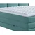 MID.YOU POSTELJA BOXSPRING 200 cm x 200 cm , tekstil turkizna