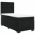 vidaXL Box spring postelja z vzmetnico črna 80x200 cm žamet
