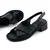 Mona Shoes Ženske sandale, Soft uložak, Kožne, Crne