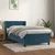 Vidaxl Box spring postelja z vzmetnico temno moder 90x190 cm žamet