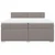 Vidaxl Box spring postelja z vzmetnico taupe 200x200 cm blago