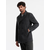 Ombre Mens short double-breasted coat with wool - graphite