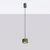 Sollux SL.2679 - Luster na sajli AURA 1xGX53/10W/230V zelena