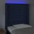 Vidaxl LED posteljno vzglavje modro 83x16x118/128 cm blago