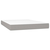 Krevet box spring s madracem LED svjetlosivi 140x190 cm tkanina