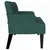 Chesterfield klupa Tamnozelena 112 x 65,5 x 75 cm Baršun