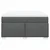 Vidaxl Box spring posteljni z vzmetnico temno siv 140x190 cm blago