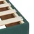 Vidaxl Box spring postelja z vzmetnico temno zelena 100x200 cm žamet