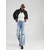 Tommy Jeans Pulover ESSENTIAL temno modra/bela