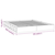 vidaXL Posteljni okvir bel 140x190 cm trden les