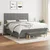 Vidaxl Box spring postelja z vzmetnico temno siva 160x200 cm blago
