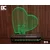 Black Cut 3D Lampa Love Srce Crvena