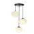 BRILAGI - Luster na sajli PEBBLES 3xE27/40W/230V prečnik 42 cm crna