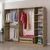 Hanah home Ormar Kale 225x210x52cm Sivi