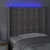 LED uzglavlje sivo 83x16x118/128 cm od umjetne kože