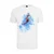 Basketball T-shirt with clouds white