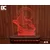 Black Cut 3D Lampa Ovan, Svetloplava