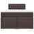 vidaXL vidaXL Box spring postelja z vzmetnico temno rjava 120x190 cm blago, (21307695)