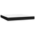 Vidaxl Box spring postelja z vzmetnico črna 180x200 cm blago
