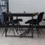 MID.YOU SET STOLOV, kovina, tekstil temno zelena
