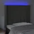 LED uzglavlje tamnosivo 103x16x118/128 cm baršunasto