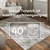 wash+dry PREDPRAŽNIK Dune Stripes dark brown 60/90 cm reliefno temno rjava