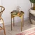 Hanah Home Klub sto 44x57x44cm Zlatni