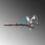 Aberto Design Dekorativna figura Bird on the branch 26, 20x50 cm, 1.5 mm, Plava