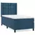 VIDAXL Box spring postelja z vzmetnico temno moder 90x190 cm