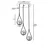 Conceptum Hypnose Luster Damla, 70cm, 30 cm